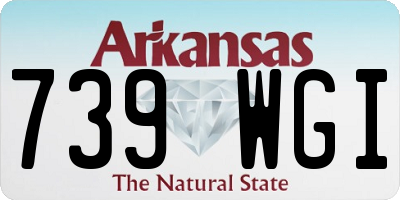 AR license plate 739WGI