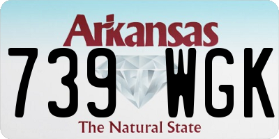 AR license plate 739WGK