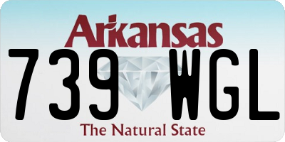AR license plate 739WGL