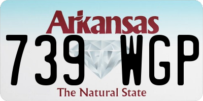 AR license plate 739WGP