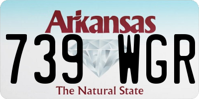 AR license plate 739WGR
