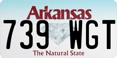 AR license plate 739WGT