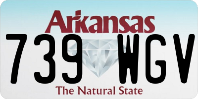 AR license plate 739WGV