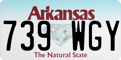 AR license plate 739WGY