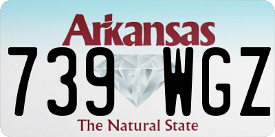 AR license plate 739WGZ