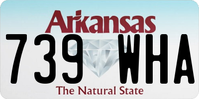AR license plate 739WHA