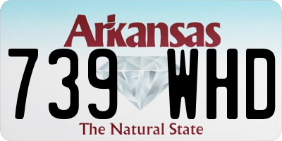 AR license plate 739WHD