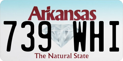 AR license plate 739WHI