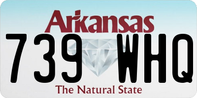 AR license plate 739WHQ
