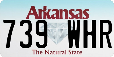 AR license plate 739WHR