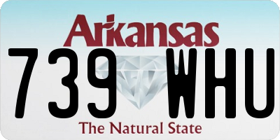 AR license plate 739WHU