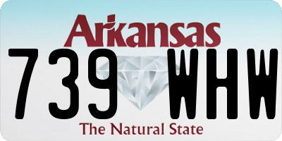 AR license plate 739WHW