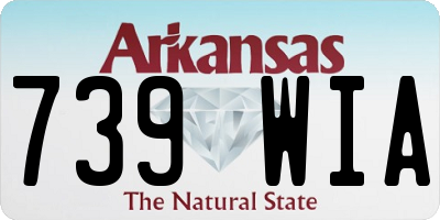 AR license plate 739WIA