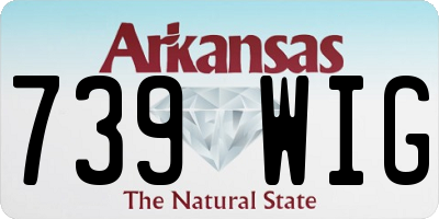 AR license plate 739WIG