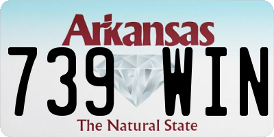 AR license plate 739WIN