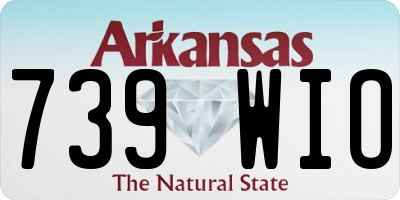 AR license plate 739WIO