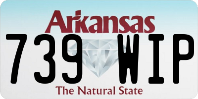 AR license plate 739WIP