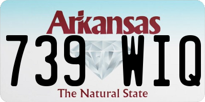 AR license plate 739WIQ