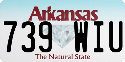 AR license plate 739WIU