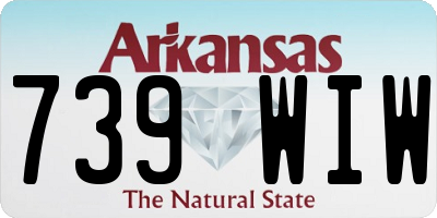 AR license plate 739WIW