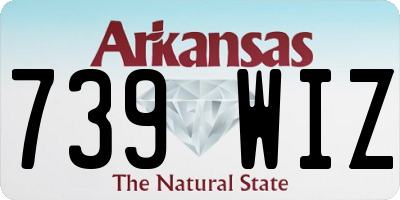 AR license plate 739WIZ
