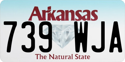 AR license plate 739WJA
