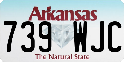 AR license plate 739WJC
