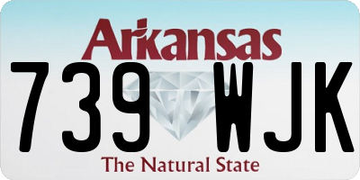 AR license plate 739WJK
