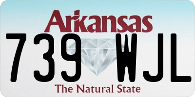 AR license plate 739WJL