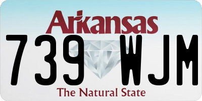 AR license plate 739WJM
