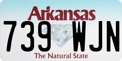 AR license plate 739WJN