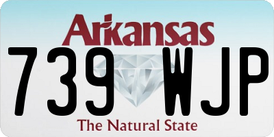 AR license plate 739WJP