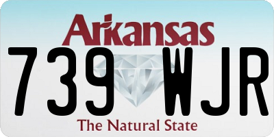 AR license plate 739WJR