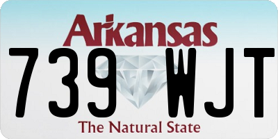 AR license plate 739WJT