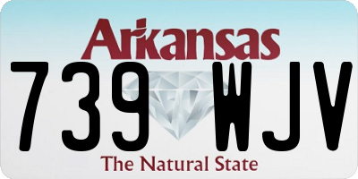 AR license plate 739WJV