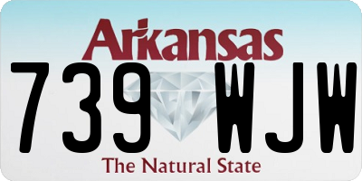 AR license plate 739WJW