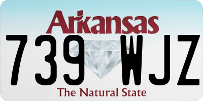 AR license plate 739WJZ