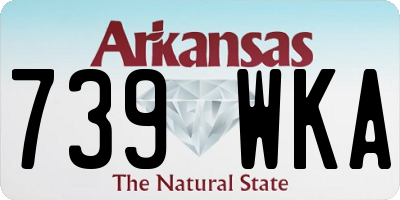AR license plate 739WKA