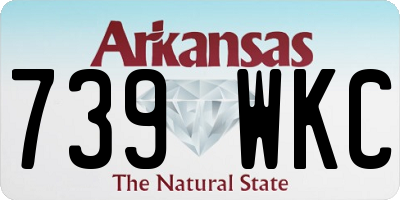 AR license plate 739WKC