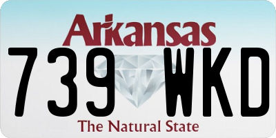 AR license plate 739WKD
