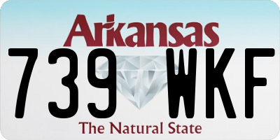 AR license plate 739WKF