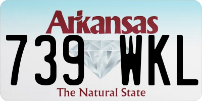 AR license plate 739WKL