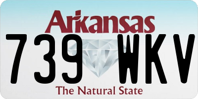 AR license plate 739WKV