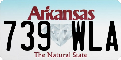 AR license plate 739WLA