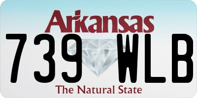 AR license plate 739WLB