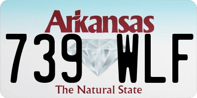 AR license plate 739WLF