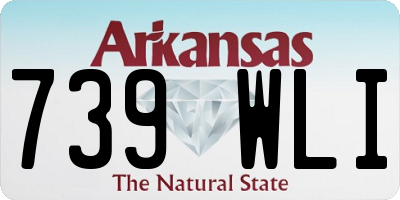 AR license plate 739WLI