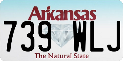 AR license plate 739WLJ