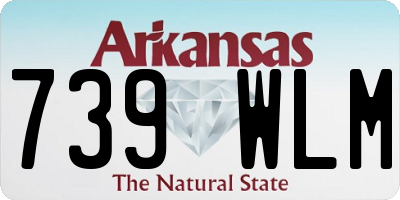 AR license plate 739WLM