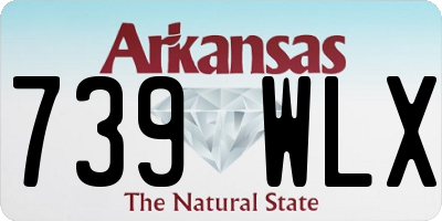 AR license plate 739WLX